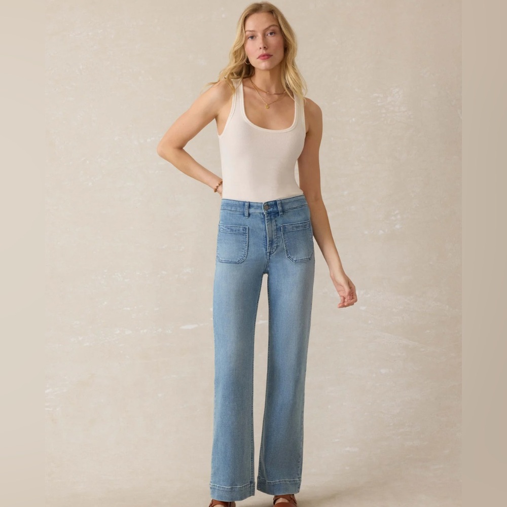 Faherty / Stretch Terry Patch Pocket Pant / Size 27